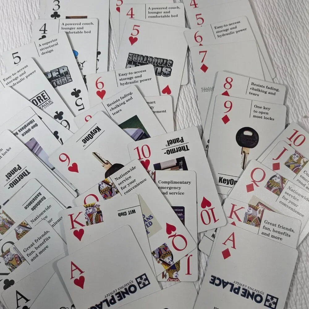 Vintage Winnebago Industries Playing Cards deck RV camper Advertisement promo